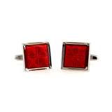 Enamel Dropping Glue Cufflinks