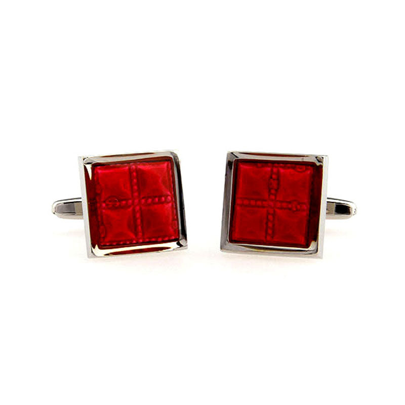 Enamel Dropping Glue Cufflinks