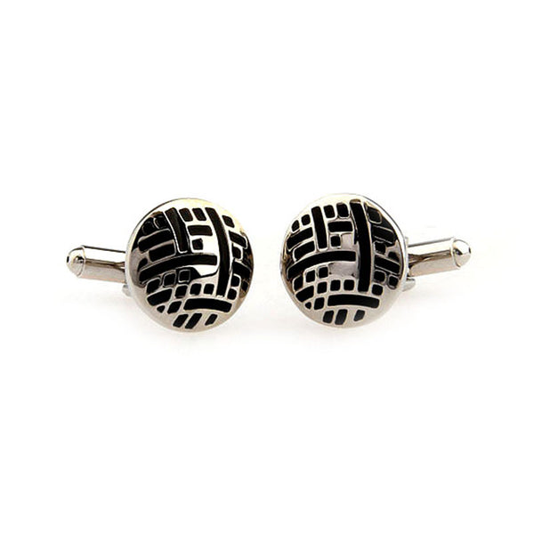 Enamel Dropping Glue Cufflinks