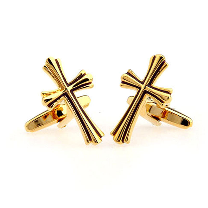 Festivals Wedding Reception Enamel Dropping Glue Cufflinks