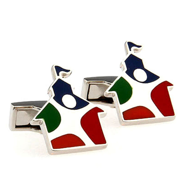 Cartoon Anime Enamel Dropping Glue Cufflinks