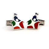 Cartoon Anime Enamel Dropping Glue Cufflinks