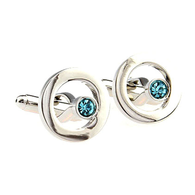 Crystal Zircon Cufflinks