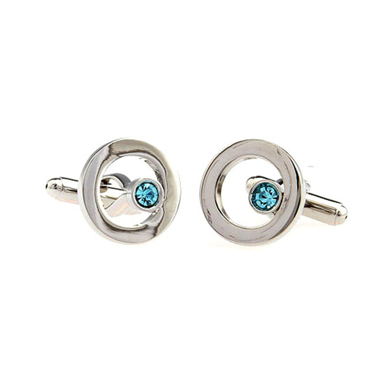 Crystal Zircon Cufflinks