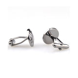 Sports Technology Plain Colour Metal Cufflinks