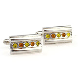 Crystal Zircon Cufflinks