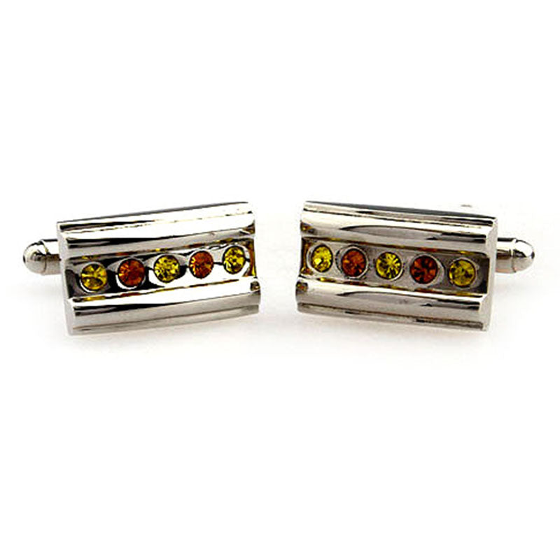 Crystal Zircon Cufflinks