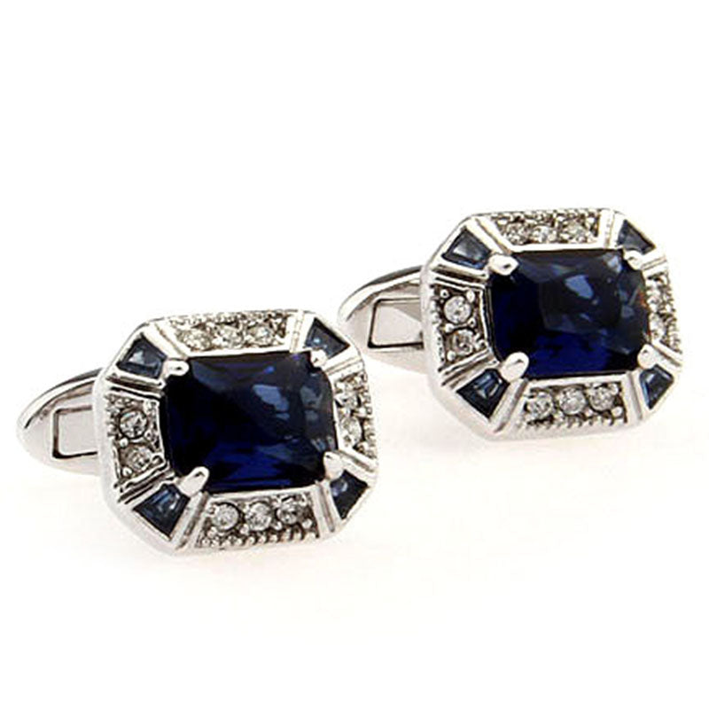 Crystal Zircon Cufflinks