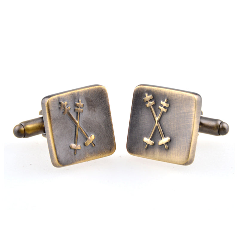 Plain Colour Metal Cufflinks