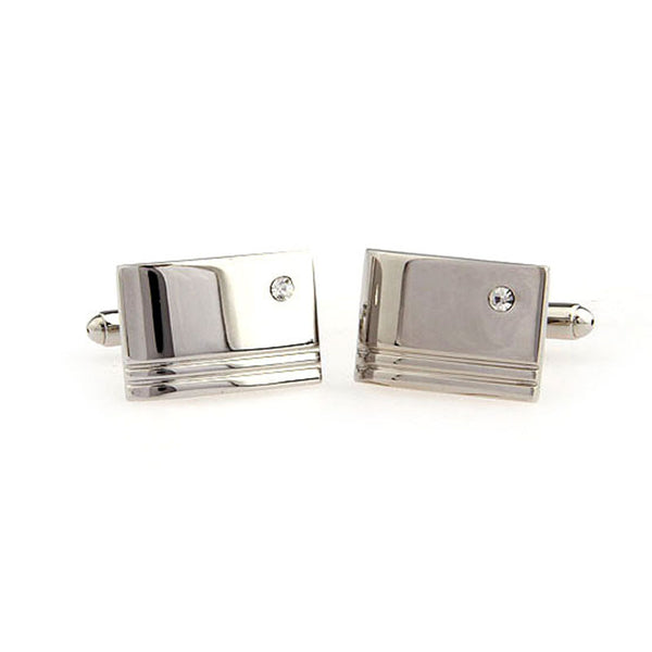 Crystal Zircon Cufflinks