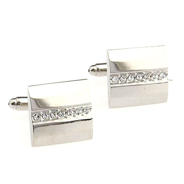 Crystal Zircon Cufflinks