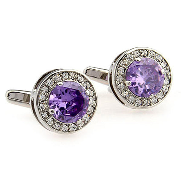 Crystal Zircon Cufflinks