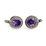 Crystal Zircon Cufflinks