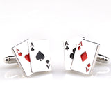 Movies Gambling Enamel Dropping Glue Cufflinks