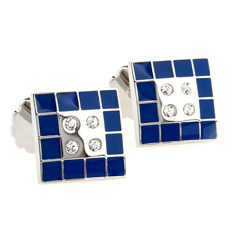 Crystal Zircon Cufflinks