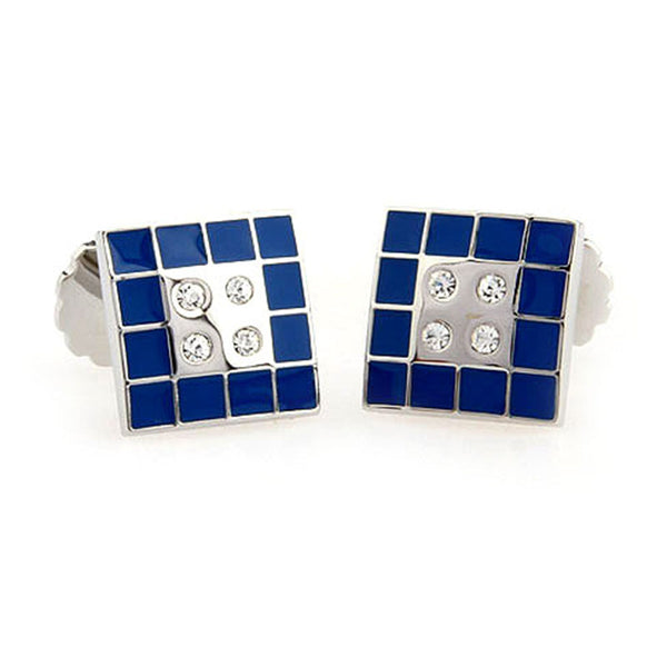 Crystal Zircon Cufflinks