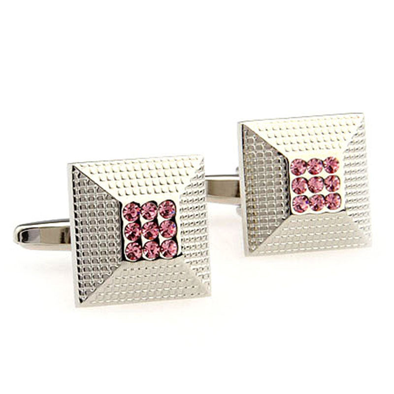 Crystal Zircon Cufflinks