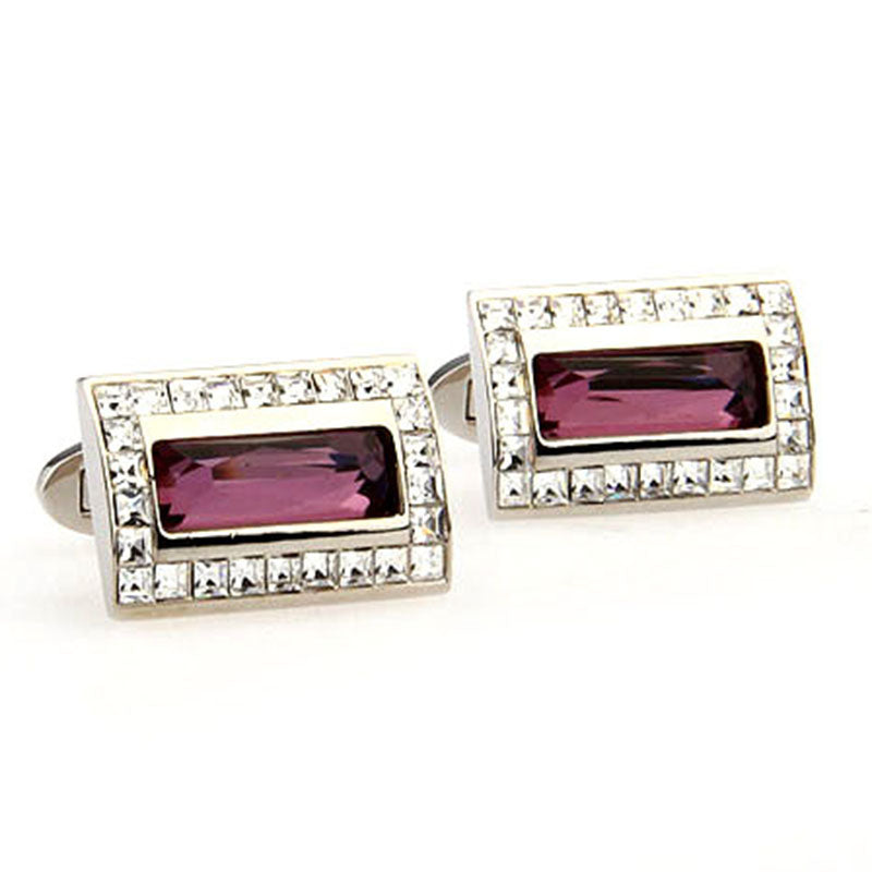 Crystal Zircon Cufflinks