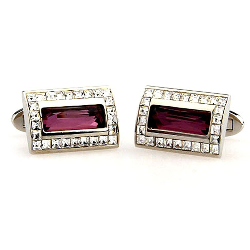 Crystal Zircon Cufflinks