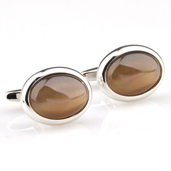 Cateye Glass Cufflinks