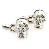 Interesting Skull Plain Colour Metal Cufflinks