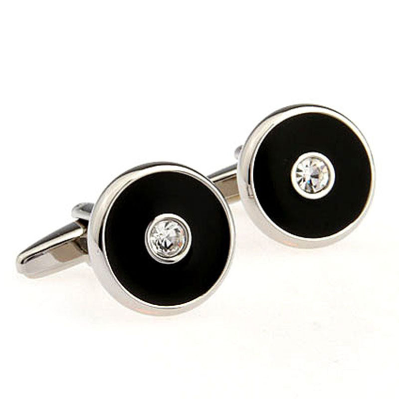 Crystal Zircon Cufflinks