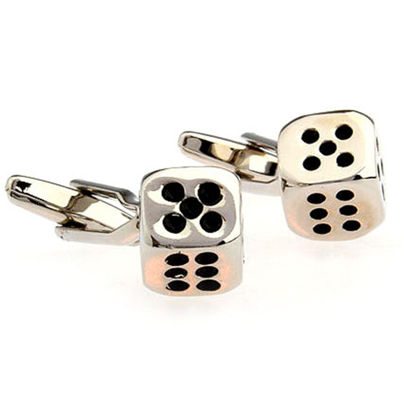 Movies Gambling Crystal Zircon Cufflinks