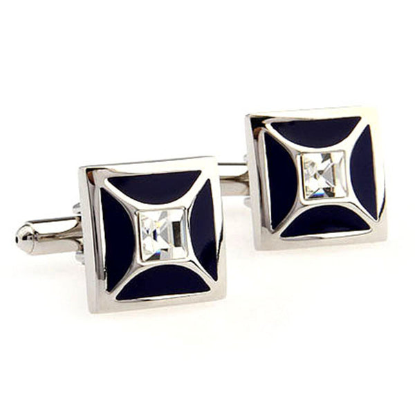 Crystal Zircon Cufflinks