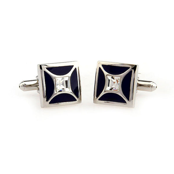 Crystal Zircon Cufflinks