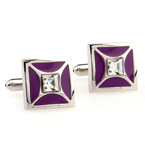 Crystal Zircon Cufflinks