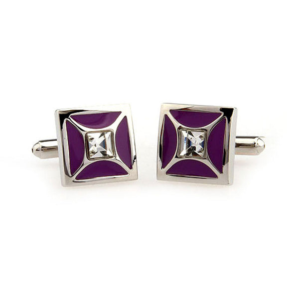 Crystal Zircon Cufflinks