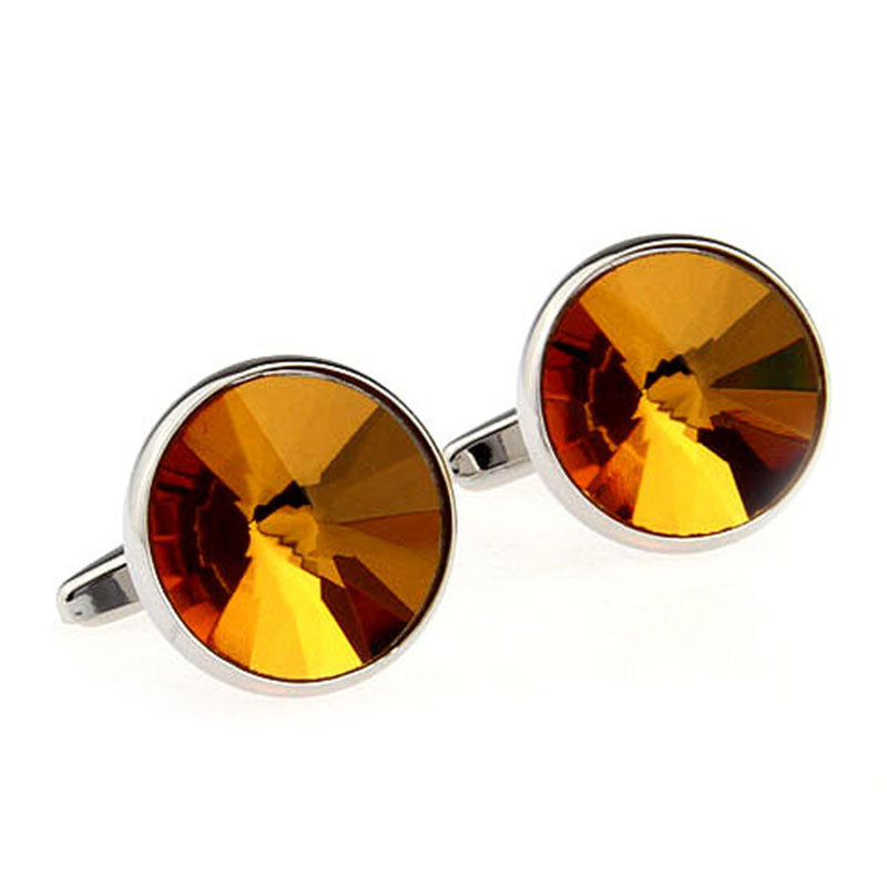 Crystal Zircon Cufflinks