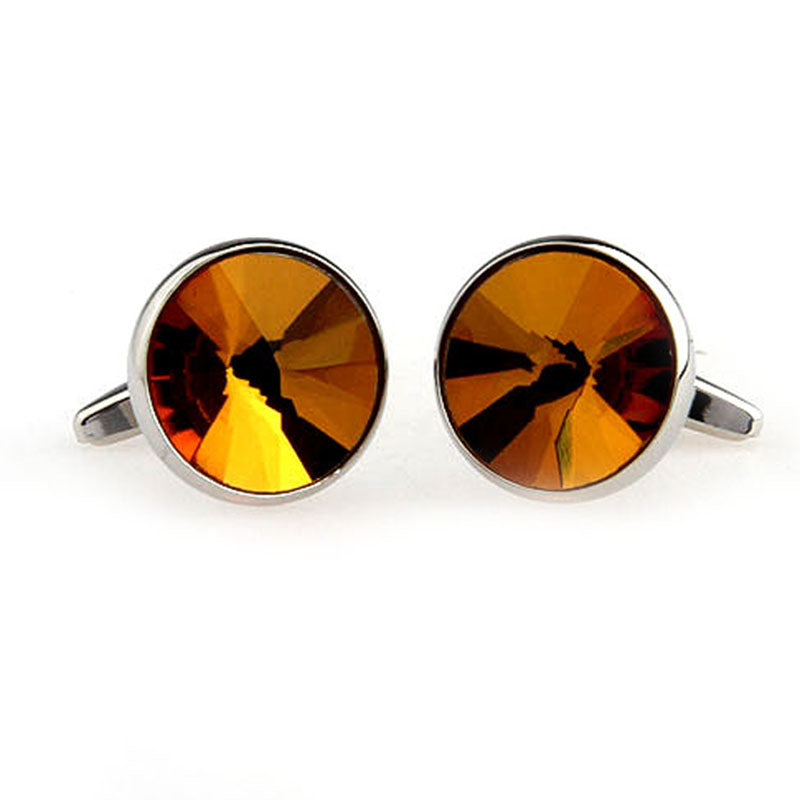 Crystal Zircon Cufflinks