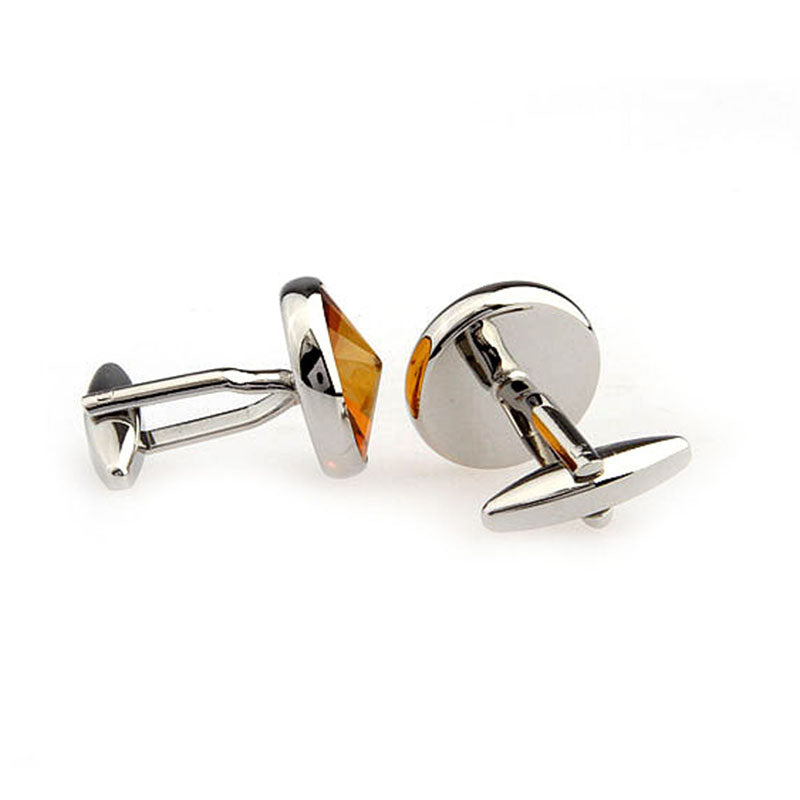 Crystal Zircon Cufflinks