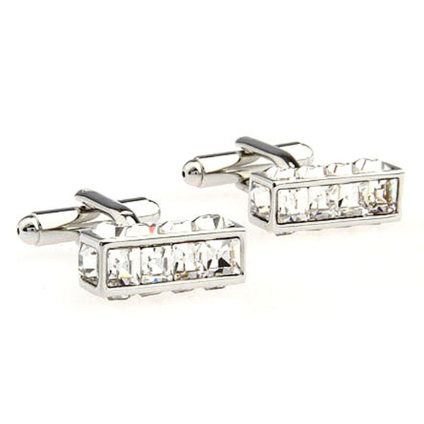 Crystal Zircon Cufflinks