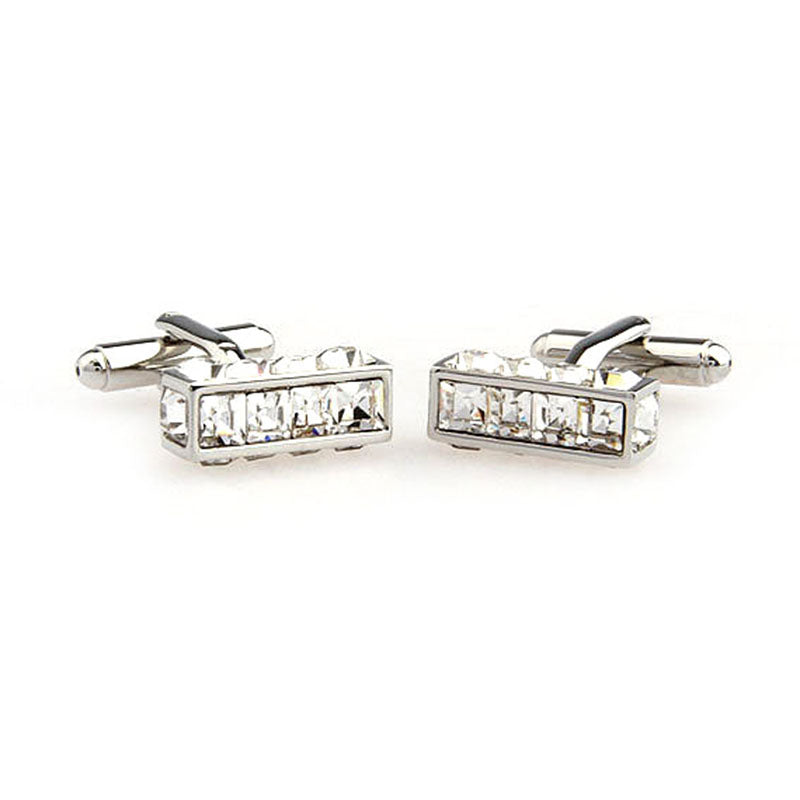 Crystal Zircon Cufflinks