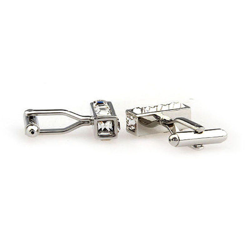 Crystal Zircon Cufflinks