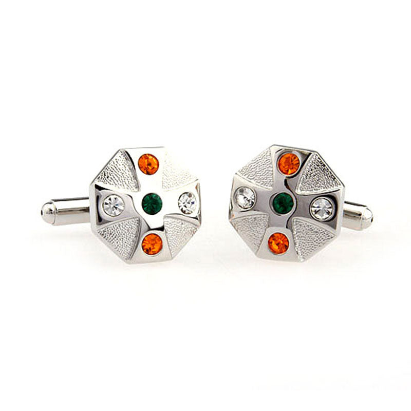 Crystal Zircon Cufflinks