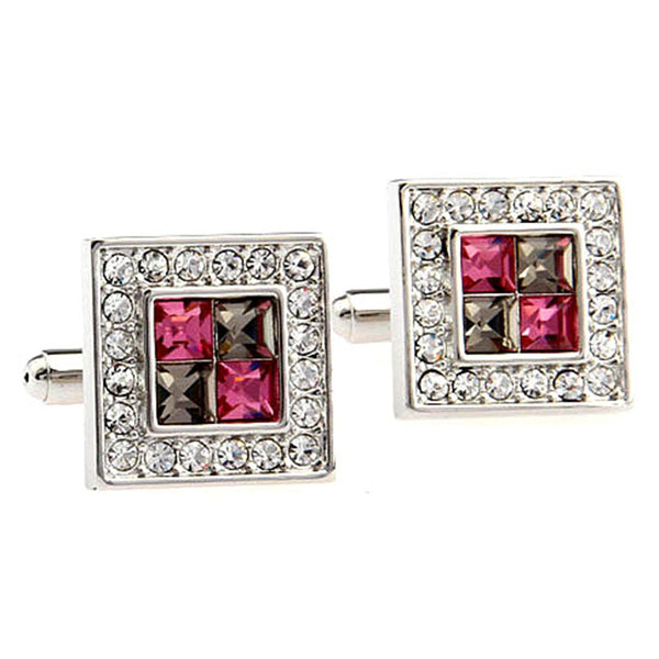 Crystal Zircon Cufflinks