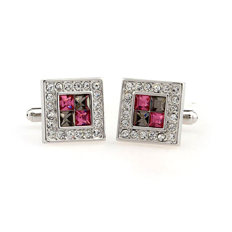 Crystal Zircon Cufflinks