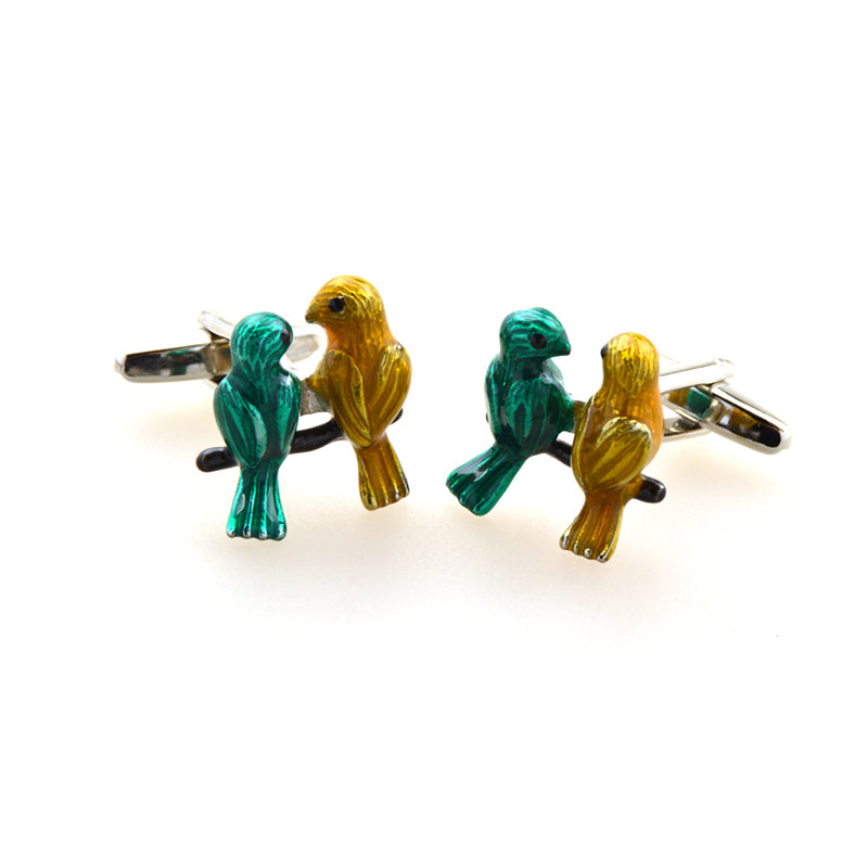 Animals Plants Enamel Dropping Glue Cufflinks