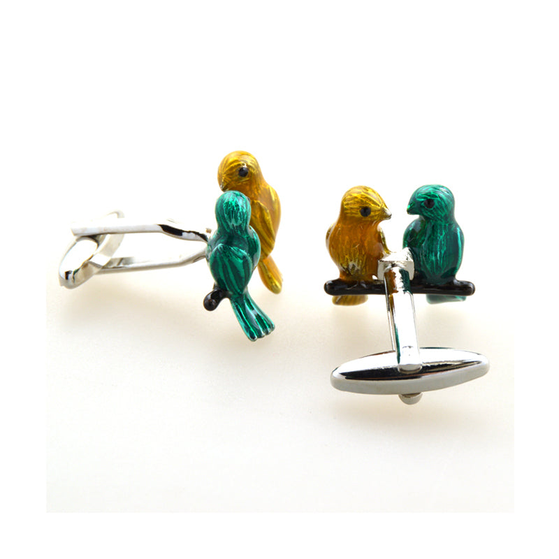 Animals Plants Enamel Dropping Glue Cufflinks