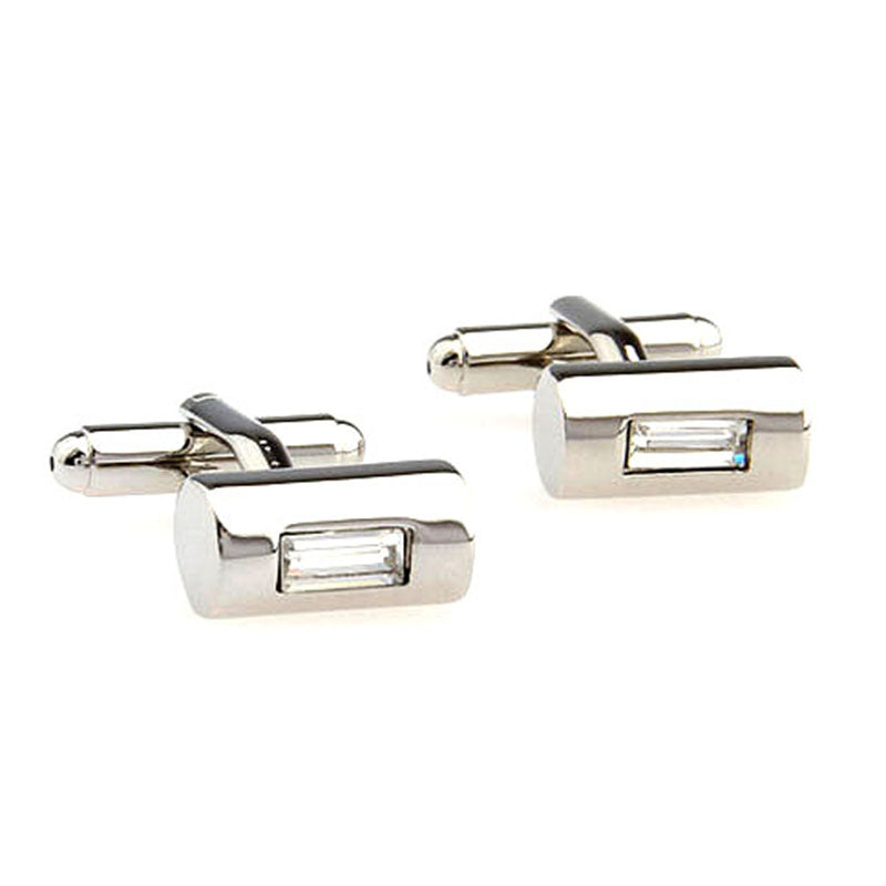 Crystal Zircon Cufflinks