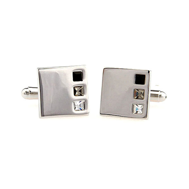 Crystal Zircon Cufflinks