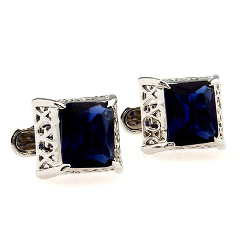 Crystal Zircon Cufflinks