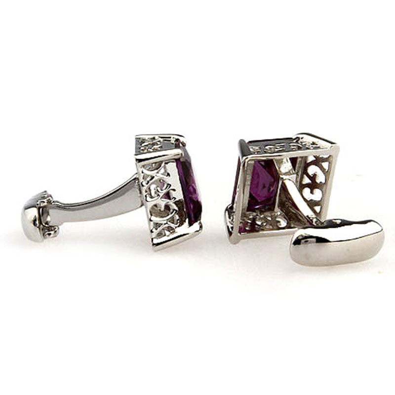 Crystal Zircon Cufflinks