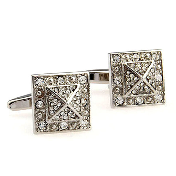 Crystal Zircon Cufflinks