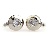 Crystal Zircon Cufflinks