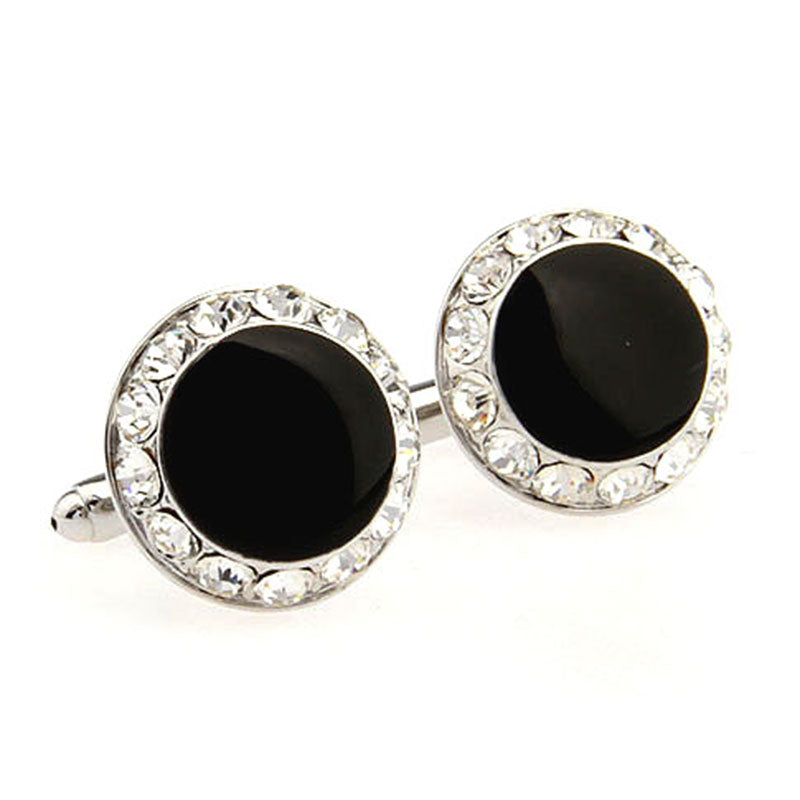 Crystal Zircon Cufflinks