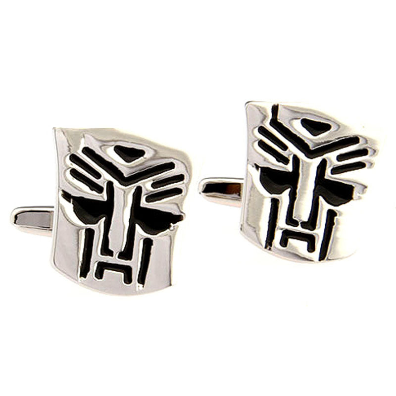 Interesting Skull Enamel Dropping Glue Cufflinks